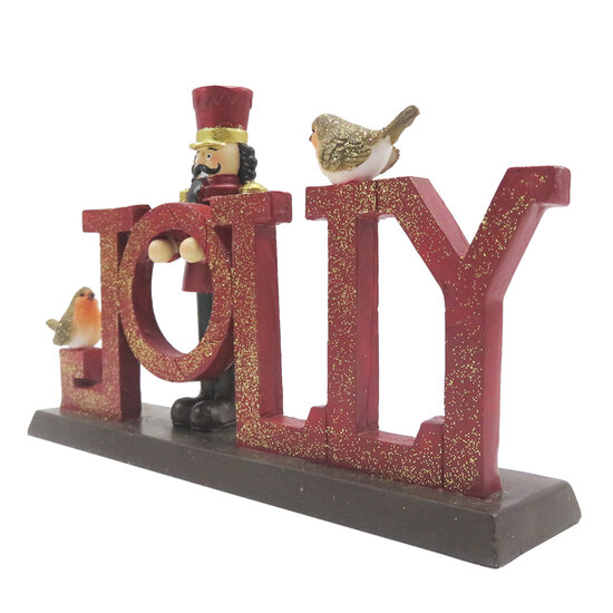 Clayre &amp; Eef   | Kerstdecoratie Beeld Rood 18x4x11 cm | 6PR4847