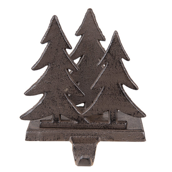 Clayre &amp; Eef   | Kerstdecoratie Kerstbomen Bruin 13x12x16 cm | 6Y5297