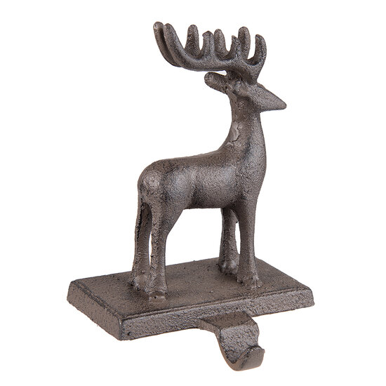 Clayre &amp; Eef   | Kerstdecoratie Rendier Bruin 13x11x21 cm | 6Y5298