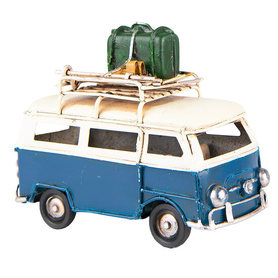 Clayre &amp; Eef   | Decoratie bus Blauw 11x5x9 cm | 6Y4957