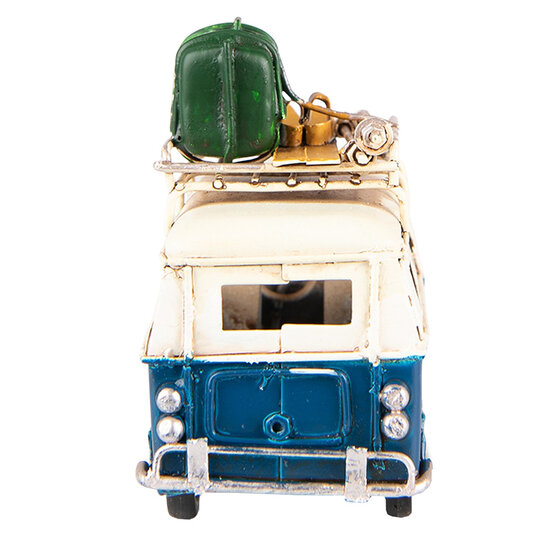 Clayre &amp; Eef   | Decoratie bus Blauw 11x5x9 cm | 6Y4957