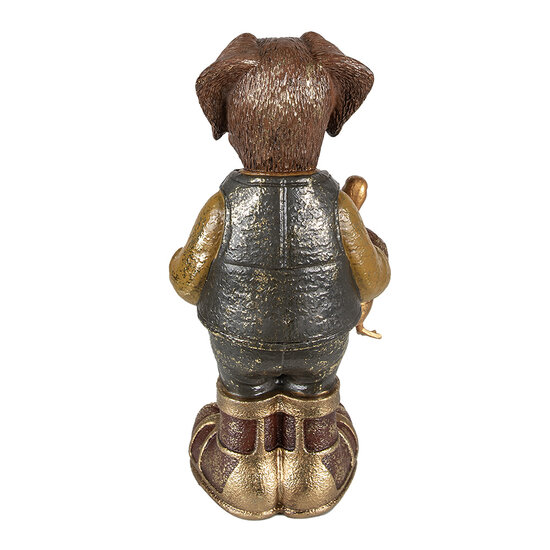 Clayre &amp; Eef   | Decoratie Figuur Bruin Groen 16x14x34 cm | 6PR3882