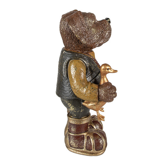 Clayre &amp; Eef   | Decoratie Figuur Bruin Groen 16x14x34 cm | 6PR3882