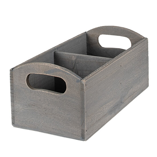 Clayre &amp; Eef   | Brievenhouder Grijs 30x15x13 cm | 6H1997G