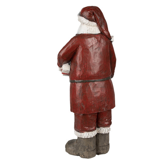 Clayre &amp; Eef   | Kerstdecoratie Beeld Rood, Wit 18x14x46 cm | 6PR3913