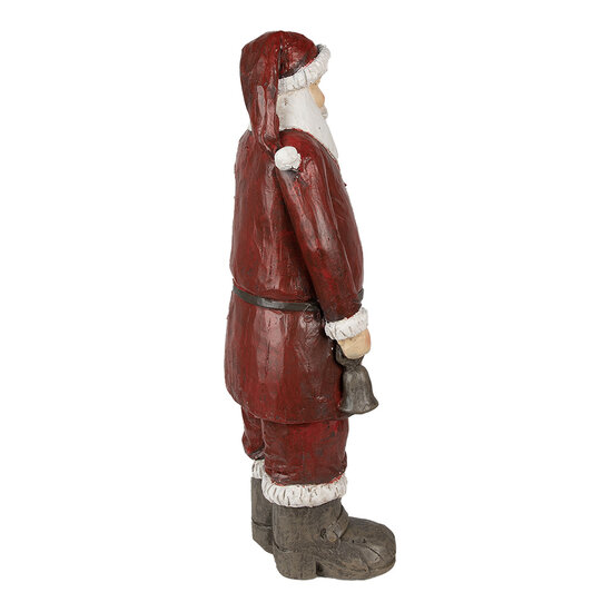 Clayre &amp; Eef   | Kerstdecoratie Beeld Rood, Wit 18x14x46 cm | 6PR3913