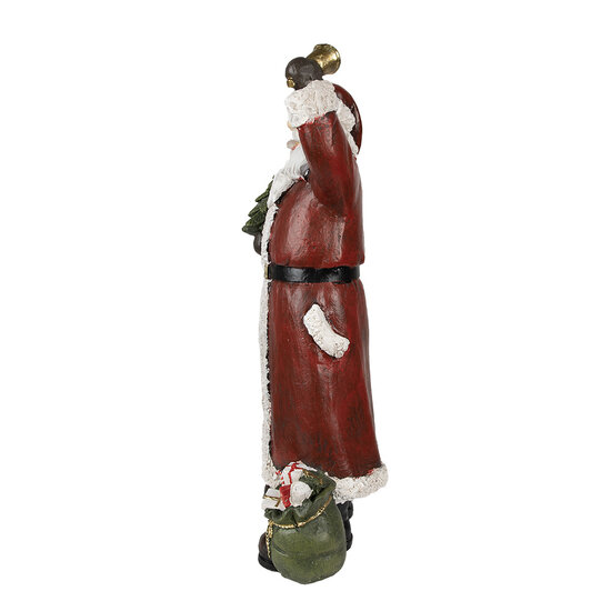 Clayre &amp; Eef   | Kerstdecoratie Beeld Rood, Wit 22x15x51 cm | 6PR3915