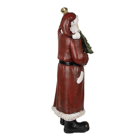 Clayre &amp; Eef   | Kerstdecoratie Beeld Rood, Wit 22x15x51 cm | 6PR3915