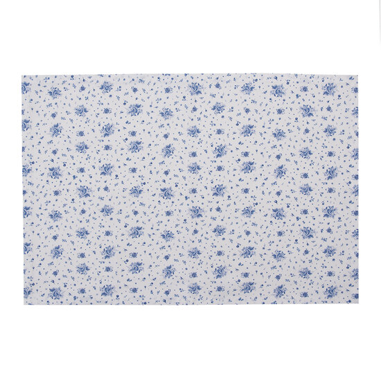 Clayre &amp; Eef   | Placemats Set van 6 Beige, Blauw 48x33 cm | BRB40