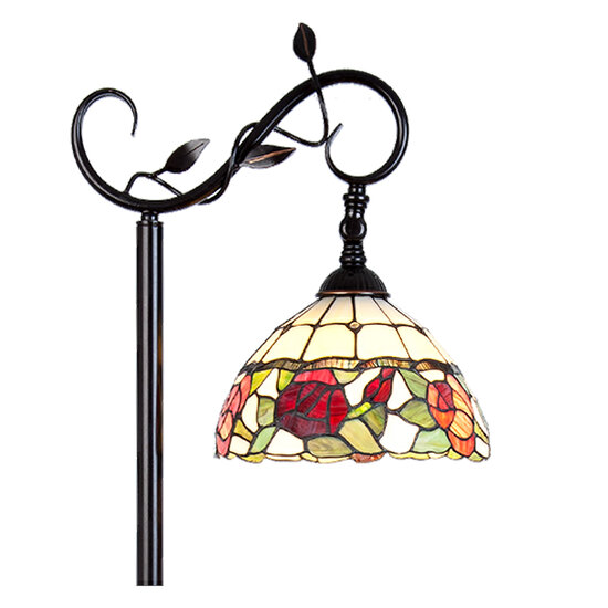 Clayre &amp; Eef   | Tiffany Vloerlamp Bruin 40x27x152 cm E27/max 1x60W | 5LL-5786