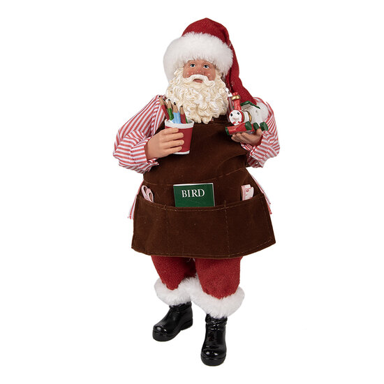 Clayre &amp; Eef   | Kerstdecoratie Kerstman Rood 16x8x28 cm | 65220