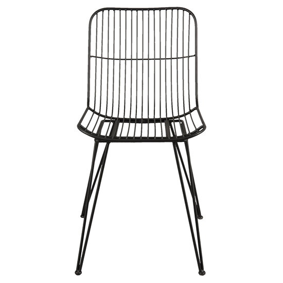 Clayre &amp; Eef   | Eetkamerstoelen Zwart 42x55x83 cm | 6Y2512