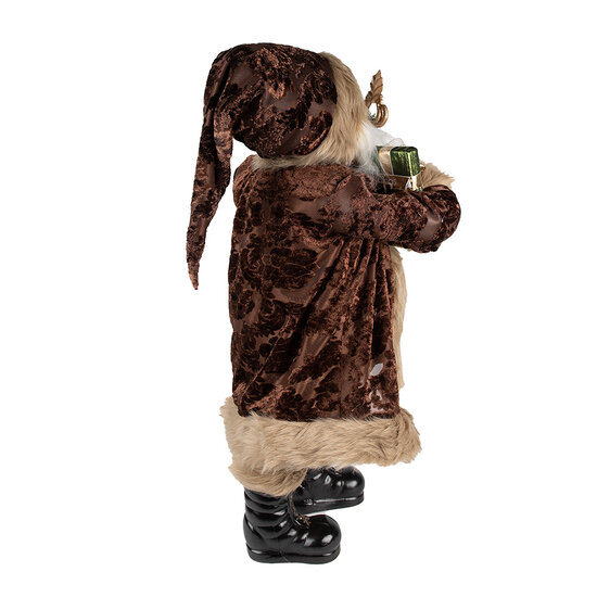 Clayre &amp; Eef   | Kerstdecoratie Kerstman Bruin Beige 29x20x63 cm | 50762