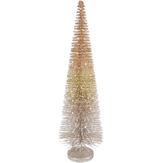 Dekoratief | Deco boompje h?risson, goud, LED, 14x14x48cm | A235516