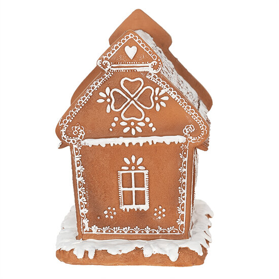 Clayre &amp; Eef   | Decoratie Huis met LED Bruin 15x12x17 cm/ 3xAAA | 6PR3975