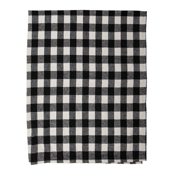 Clayre &amp; Eef   | Plaid Zwart, Wit 130x170 cm | KT060.146