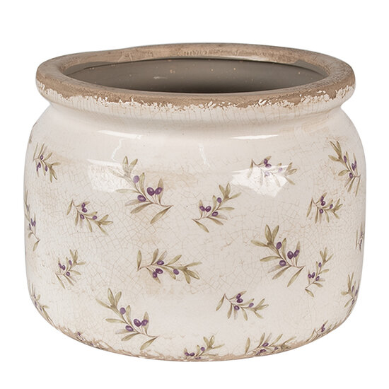 Clayre &amp; Eef   | Bloempot Binnen Beige &oslash; 20x15 cm | 6CE1670L