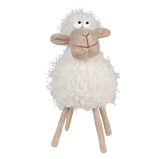 Clayre &amp; Eef   | Decoratie Schaap Wit 16x16x30 cm | 65274