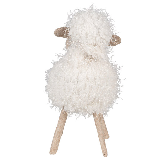 Clayre &amp; Eef   | Decoratie Schaap Wit 16x16x30 cm | 65274