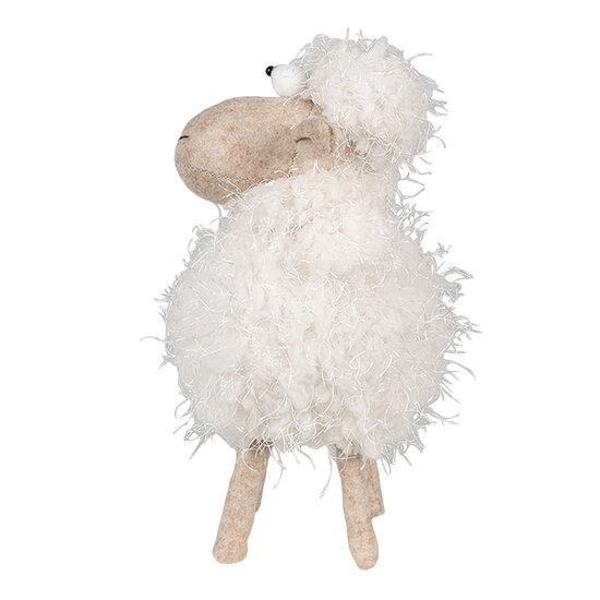 Clayre &amp; Eef   | Decoratie Schaap Wit 12x12x25 cm | 65273