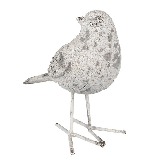 Clayre &amp; Eef   | Decoratie Vogel Grijs 15x7x14 cm | 6PR4122