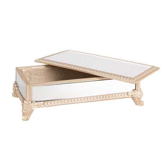 Clayre &amp; Eef   | Sieradendoos Beige 21x11x7 cm | 6PR4136