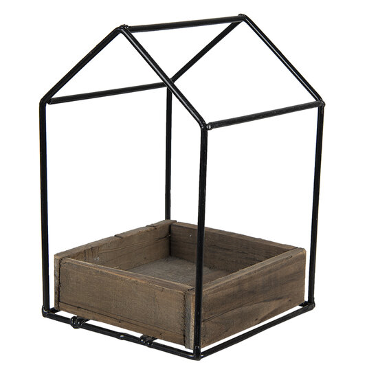 Clayre &amp; Eef   | Decoratie Bloempot Binnen Bruin 15x15x23 cm | 64967