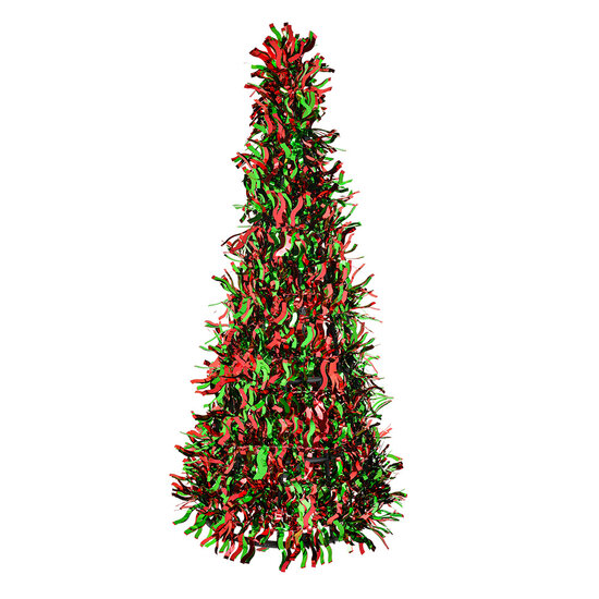 Clayre &amp; Eef   | Kerstdecoratie Kerstboom Rood Groen 48 cm | 65543L