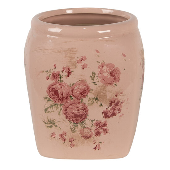 Clayre &amp; Eef   | Bloempot Binnen Roze 14x14x16 cm | 6CE1604M