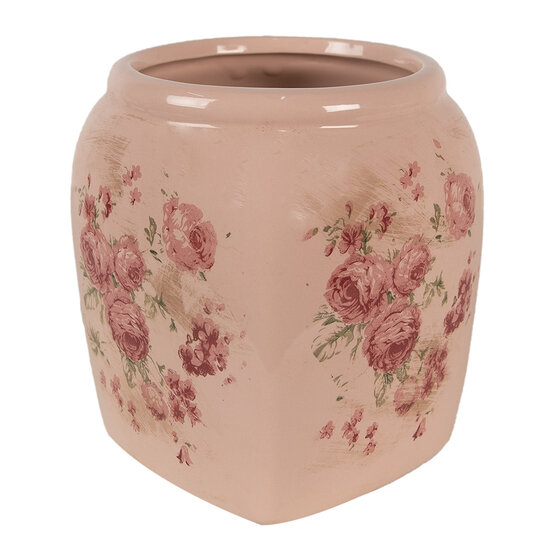 Clayre &amp; Eef   | Bloempot Binnen Roze 14x14x16 cm | 6CE1604M