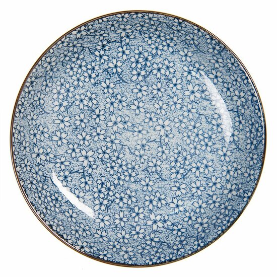 Clayre &amp; Eef   | Soepbord Blauw &oslash; 20x4 cm / 450 ml | 6CEBO0043