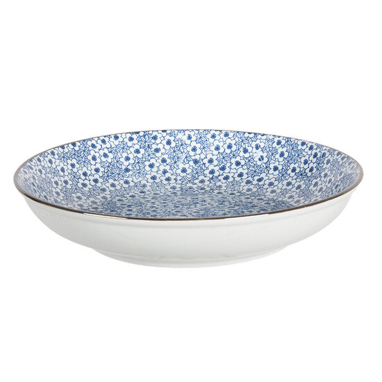 Clayre &amp; Eef   | Soepbord Blauw &oslash; 20x4 cm / 450 ml | 6CEBO0046