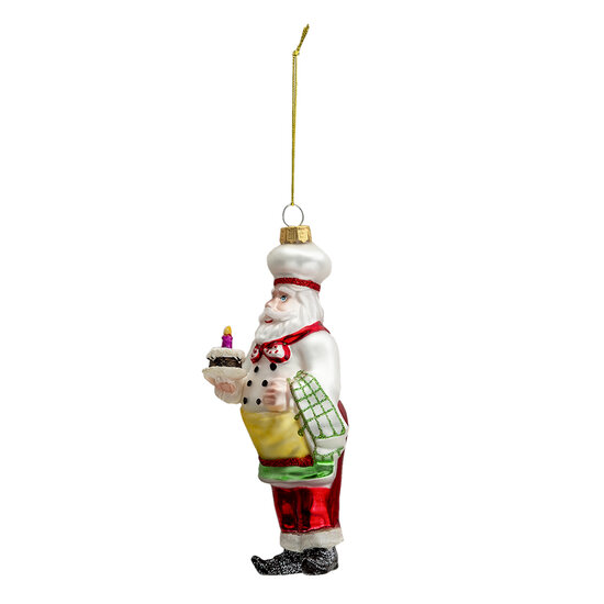 Clayre &amp; Eef   | Decoratie Hanger Kerstman Meerkleurig 7x7x17 cm | 6GL3324