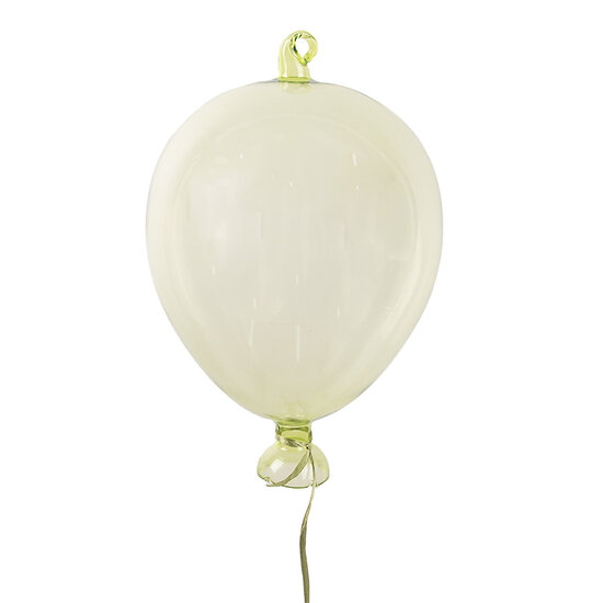 Clayre &amp; Eef   | Decoratie hanger ballon Groen &oslash; 7x14 cm | 6GL4437