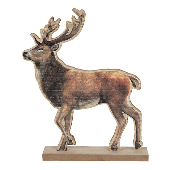 Clayre &amp; Eef   | Decoratie Rendier Bruin 22x5x26 cm | 6H1899