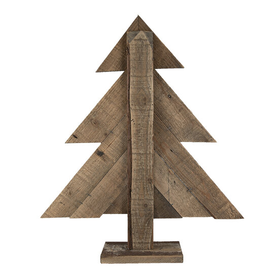 Clayre &amp; Eef   | Decoratie Kerstboom Bruin 48x10x56 cm | 6H2092