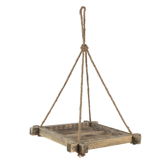 Clayre &amp; Eef   | Plantenhanger Binnen Bruin 36x36x4/44 cm | 6H2095