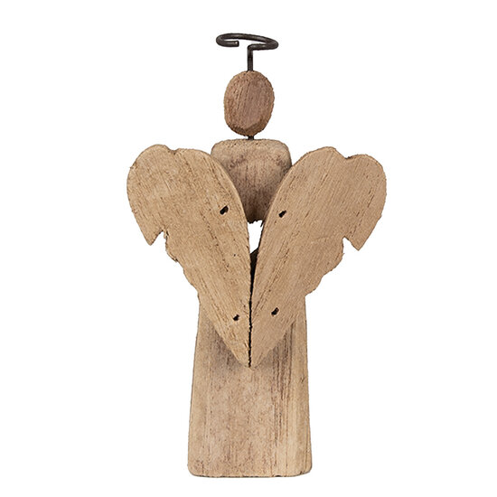 Clayre &amp; Eef   | Kerstdecoratie Engel Bruin 13x5x22 cm | 6H2342