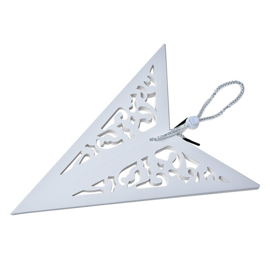 Clayre &amp; Eef   | Kerstdecoratie Ster Wit 45x15x45 cm | 6PA0510M