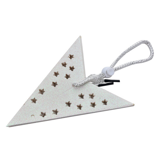 Clayre &amp; Eef   | Kerstdecoratie Ster Wit 30x10x30 cm | 6PA0512SW