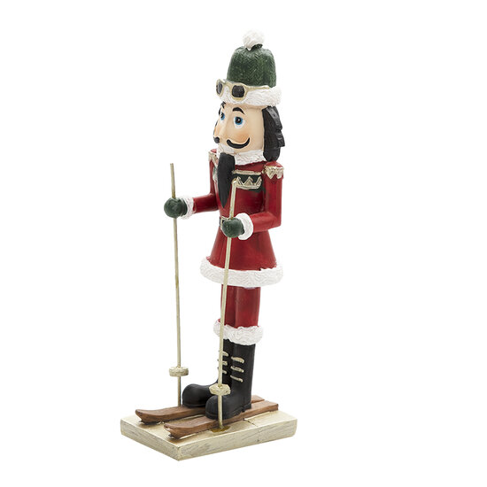 Clayre &amp; Eef   | Kerstdecoratie Beeld Notenkraker Rood 6x4x17 cm | 6PR3455