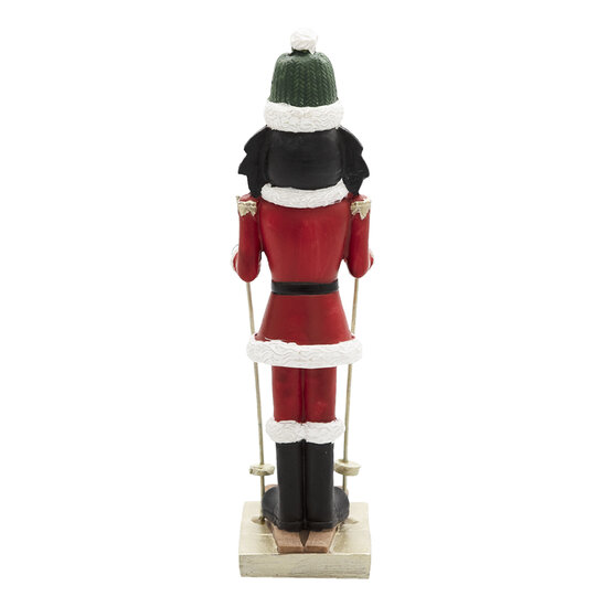 Clayre &amp; Eef   | Kerstdecoratie Beeld Notenkraker Rood 6x4x17 cm | 6PR3455