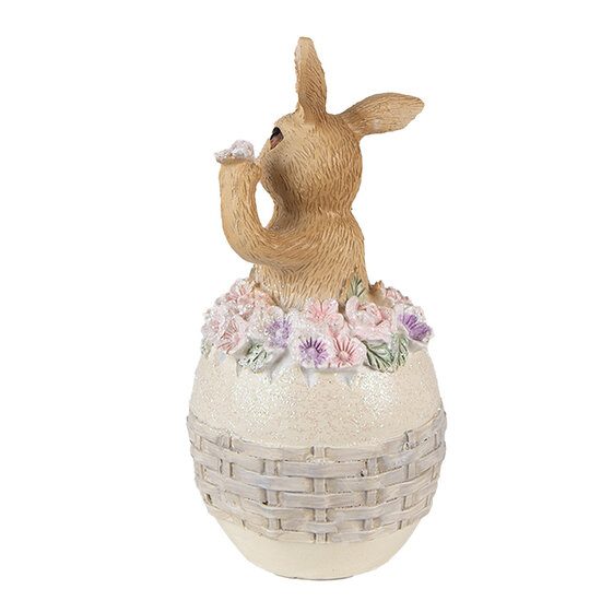 Clayre &amp; Eef   | Decoratie beeld Konijn Beige Bruin 6x6x13 cm | 6PR3832