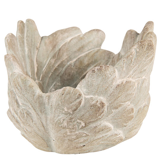 Clayre &amp; Eef   | Bloempot Binnen Grijs 16x11 cm | 6TE0435S