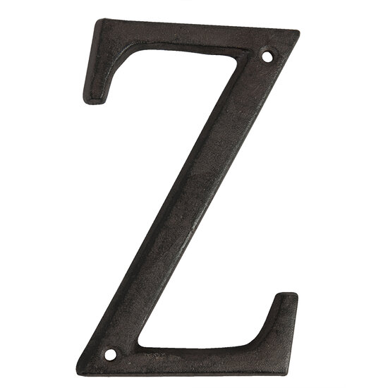 Clayre &amp; Eef   | IJzeren Letter Z Bruin 8x1x13 cm | 6Y0840-Z