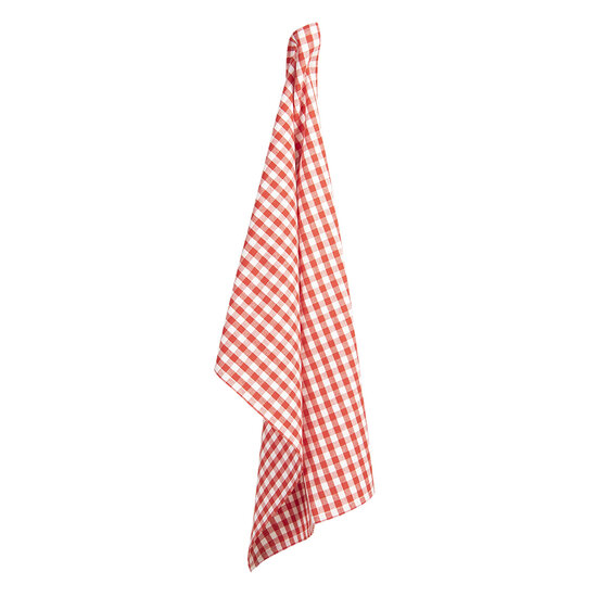 Clayre &amp; Eef   | Theedoek Rood, Wit 50x70 cm | APY42-1