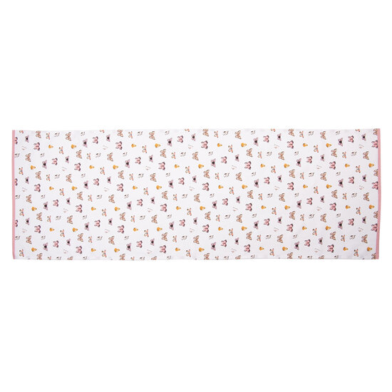 Clayre &amp; Eef   | Tafelloper Beige Roze 50x140 cm | BPD64