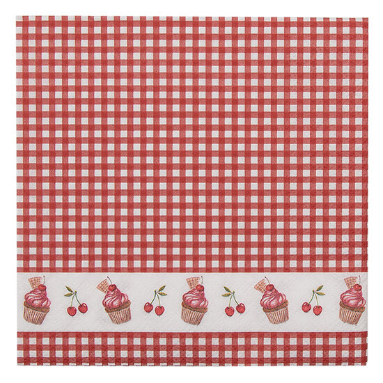 Clayre &amp; Eef   | Papieren servetten 33x33 cm (20) | CUP73-2