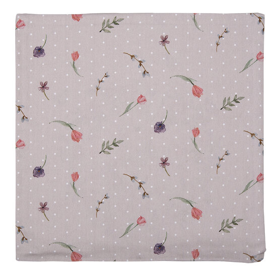 Clayre &amp; Eef   | Kussenhoes Beige, Roze 40x40 cm | HBU21