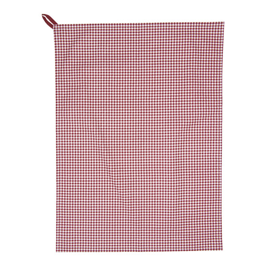 Clayre &amp; Eef   | Theedoek Rood, Wit 50x70 cm | ROR42C-2